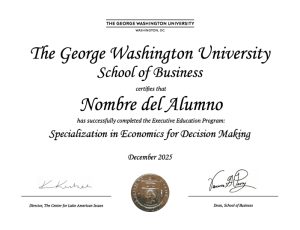 certificado GWU petd