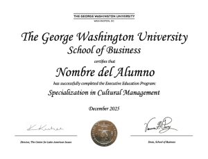 certificado GWU pgec